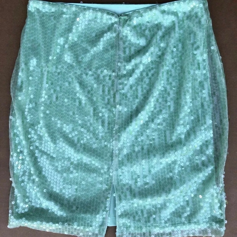 NWOT Calvin Klein Sequin Pencil Skirt - Picture 2 of 3